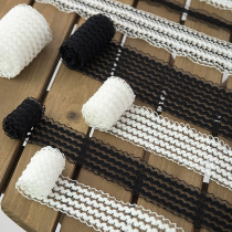 High stretch black and white lace accessories mesh fish ribbon webbing elastic band handmade DIY clothing wedding dress