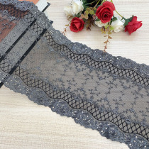 Clearance length 5 m black Gray bilateral lace lace accessories mesh embroidery diy bow doll decoration