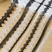 Black White Polyester Water Soluble Hollowed-out Small Lace Lace Embroidered Side DIY Clothing Handmade Accessories Necklace Trim