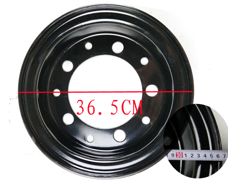Nĩa bánh xe trung tâm Hàng Châu xe nâng 4-4.5 tấn bánh sau vành xe nâng bánh sau 700-12 bánh xe treo ngã ba vòng thép