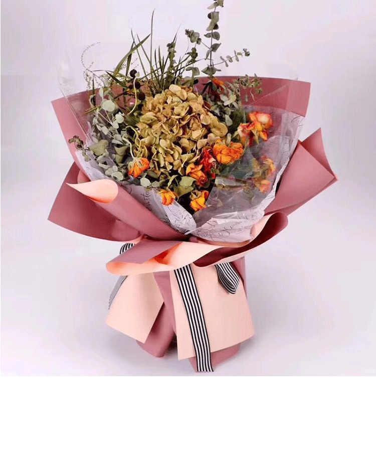 18新款双色系列迷你花束包装纸 防水鲜花包装纸 小尺寸方块纸