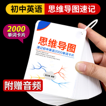 Junior high school mind map English shorthand word card remember artifact Daquan primary school students high school education version full set