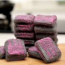 Japan imported steel wire ball steel wool stainless steel kettle steel wool polishing cleaning ball black scale magic wipe at the bottom of the pot