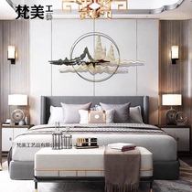 Living Room Bedroom Background Wall Decoration Hanging Metal Wall Decoration Hotel Model Room Soft Fitting Entrance Wall Decor