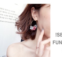 Korean Version Hot Pins Earrings Fashion Temperamental Flowers Sparkling Earrings Earrings Valentines Day Birthday Gifts Send