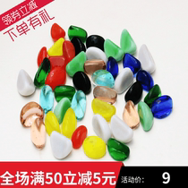 Rain pebbles high light medium and small rain pebbles black and white blue mechanism stone Home decoration fish tank goose warm stone decorative stone