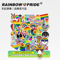 RainbowPride50 ZHANG LGBT Rainbow Awesome Cute Suitcase Stickers Super Waterproof Personality Graffiti Travel