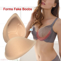 1 Pair Realistic Strap Sponge Breast Forms Fake Boobs Enhanc