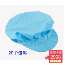 Anti-static hat anti-static electrician cap dust-proof large working cap small work cap dust-free workshop breathable lady hat man hat