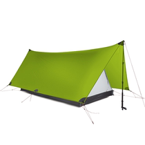 Three Peaks Mountain View 20D Dual Silicon Super Light Multifunction No Rod Windproof Rain Proof Camping Tent Sky Curtain