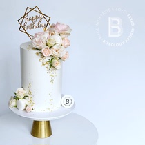 BITEOLOGY (Elegant Goddess)C053 RAISED FLOWERS NET Celebrity BIRTHDAY CAKE Beijing Shanghai SAME CITY