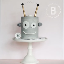 BITEOLOGY (robot)C109 Childrens boy NET celebrity BIRTHDAY cake Beijing Shanghai same city delivery