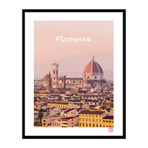 Direct purchase of ( framed ) illustrator Water Jill ( Florence ) sign-in limited edition painting
