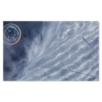 Tianjin Academy of Fine Arts Fan Jias Brave New World No 6 Oil on canvas original paper airplane decoration painting