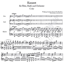 Mozart Concerto for Flute and Harp in C major K 299 for Piano and Orchestra Op 299 Op 299 Op 299 Op 299