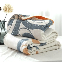 Six-layer gauze towel was covered by the old nostalgic pure cotton double single sheet adult summer thin summer cold