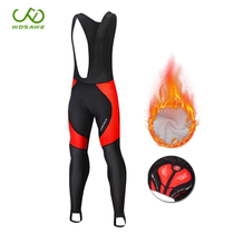 Vossavi autumn winter riding pants mens fleece warm mountain bike straps trousers stepping on silicone cushion bicycle pants