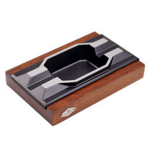 Cigar ashtray large metal cigar solid wood ashtray creative personality cigar ashtray