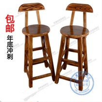 Solid wood bar chair Vintage bar chair Solid wood bar stool Bar chair High stool High chair