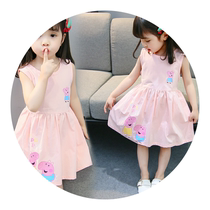 Lan Ben Korean Girls Clothing 2020 Summer Korean Dress fashion foreign-style year-old female baby Cotton princess dress