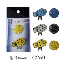 Golf glove hat clip marker ball bit mark Mark has magnetic