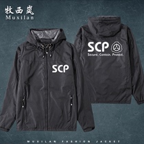 SCP Foundation sweater cardigan jacket autumn and winter anime male and female student couple jacket windbreaker jacket jacket clothes