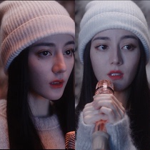 You are my glory Joe Jingjing the same wool hat autumn and winter the British literary winter hat childrens knitting