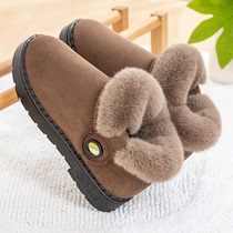 Cotton-padded shoes female winter thick anti-slip mom plus velvet warm middle-aged and elderly soft outer wear plush shoes snow boots