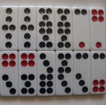 Breeze elegant figure eight Chun figure Pai Gow card dominoes day nine large 14 # supermarket Mahjong hall monopoly white bamboo silk