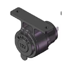 Waterproof cigarette lighter with mounting bracket Car cigarette lighter with mounting bracket