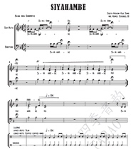 South African folk song Siyahamba Three mixed chorus scores African Percussion group scores with this score Fan singing
