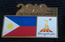 2010 Guangzhou Asian Games badge of the participating country of the Philippines badge of the Philippines badge of the participating country of the Asian Games