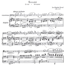 Brevard Op 12 No 5 Cello Sonata in G major for Cello and Piano Ensemble