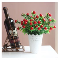 Simulation of rich fruit hair fruit fruit flower Flower bedroom table bookshelf display Cherry simulation flower set fake flower set