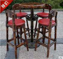 Factory spot Solid wood bar table and chair High chair Solid wood bar chair Bar chair Bar stool Bar stool Bar stool Bar chair