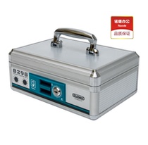 Gold Longxing B298 Aluminum Alloy Multifunction Cashier Box Cashier Box Portable Coffer Cashbox Financial Collection Box Silver