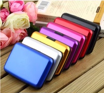 Aluminum Metal Bank Card Credit Card Holder Name Sheet Box Anti RFID Theft Brushed Card Bag Documents Card Bag Men And Women Card Bags
