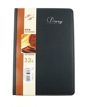Shen Shiji notebook 32K notepad high-end imitation leather business notebook black leather face book