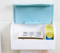 Carton toilet straw carton toilet tissue box Non-punching toilet paper box bathroom waterproof toilet paper rack