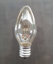 Pointed night light bulb E12 screw port 220V7W10W screw port light bulb Wall lamp table lamp Warm yellow dimmable