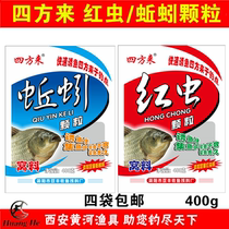 (Four Sacks) Quadrilateral to Red Worm Earthworms Granular Cohorts for Fish Food Double Bumper 1