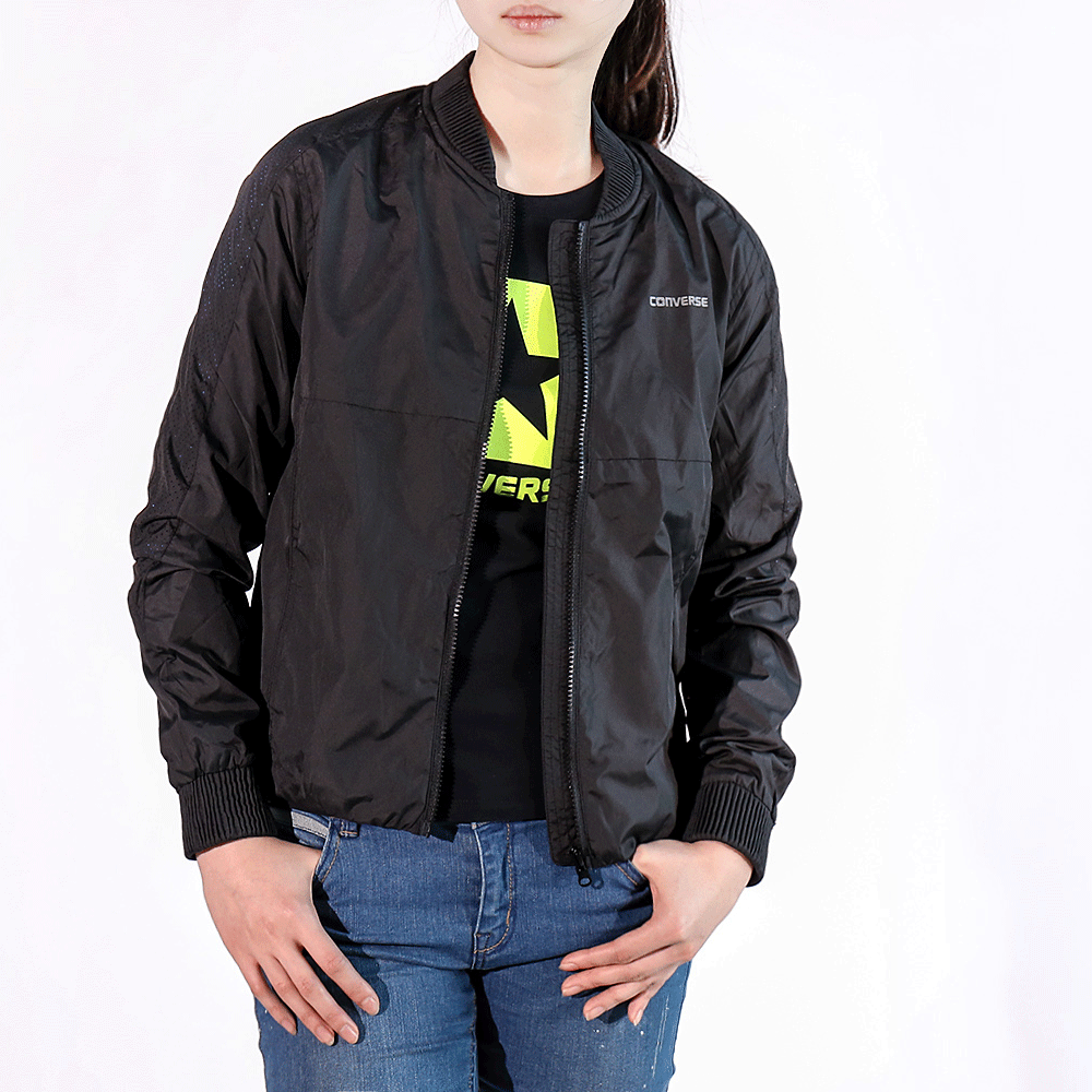 converse匡威女装 2017春季立领夹克棒球服保暖外套10003787-a01_7折