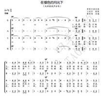 Mixed cappella in the silver moonlight (harmony Cappella)