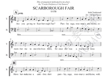 Scarborough Fair Mixed Voice A Cappella Score (Harmony a Cappella)with Audio