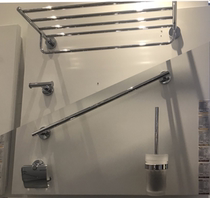 Germany Hansgrohe five-piece bath towel rack Towel bar toilet paper rack 41728007 41727007