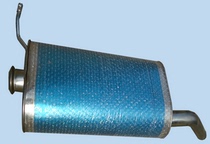 Citroen Elysee double-layer thickened stainless steel silencer exhaust pipe muffler rear section