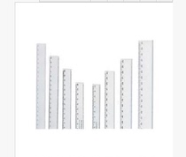 Wholesale Aerospace brand plexiglass transparent ruler 20 30 40 50 60