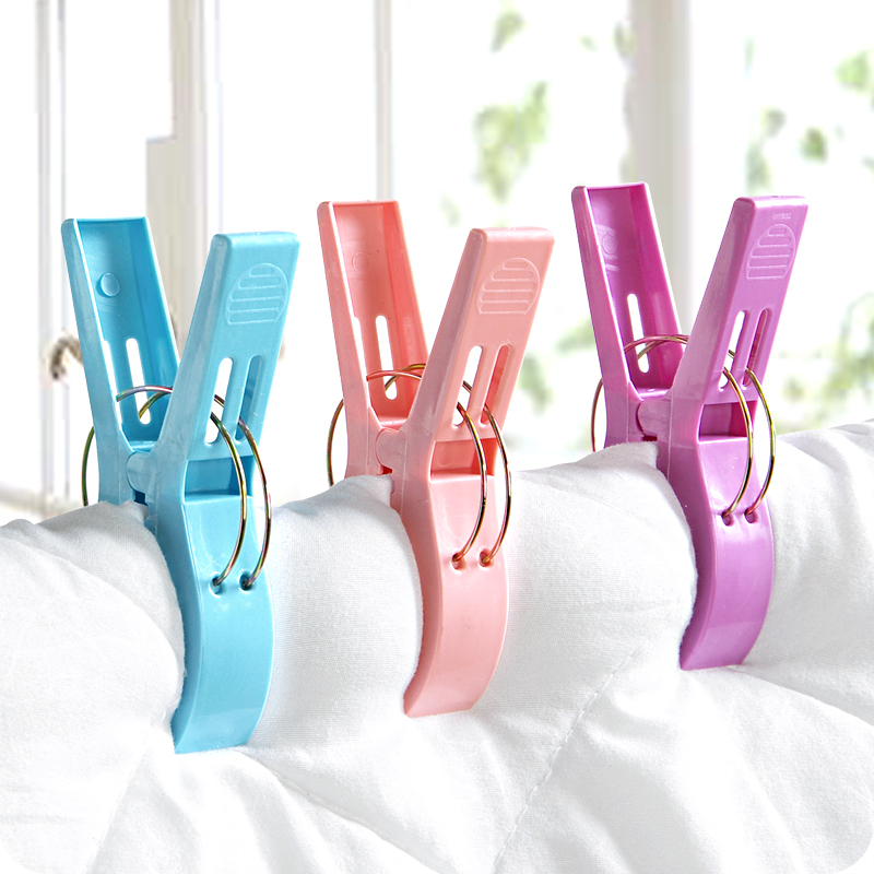 加厚塑料晒被子衣服大夹子 大号防风晾衣夹晾晒夹晒衣服被子夹