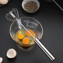 Household kitchen hand press stainless steel semi-automatic egg beater manual mixer egg pumping Press cream stirring