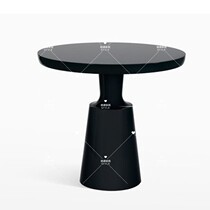 Fashion Nordic designers negotiate round solid wooden table tablelight luxury marble table small household tea table